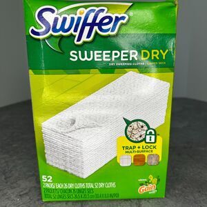 New Sealed Box Swiffer Sweeper Dry Sweeping Refills Gain Scent 52 refills